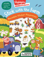 Book cover for Stick with the Farm Hidden Pictures Reusable Sticker Playscenes