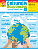 Book cover for Culturally Responsive Lessons & Activities, Grade 1 Teacher Resource