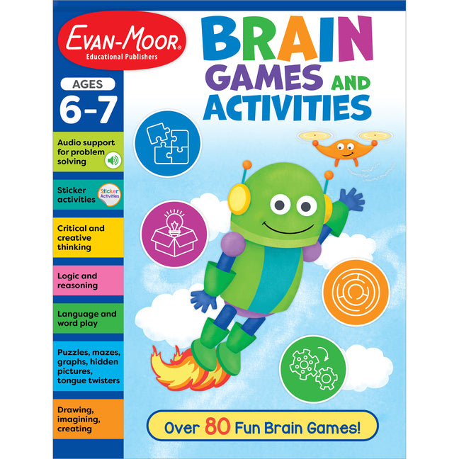 Book cover for Brain Games and Activities, Ages 6-7