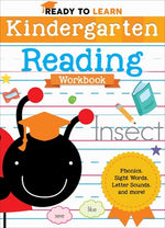 Book cover for Ready to Learn: Kindergarten Reading Workbook: Phonics, Sight Words, Letter Sounds, and More!