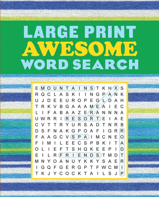 Book cover for Large Print Awesome Word Search