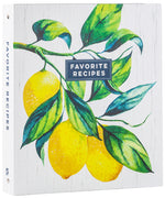 Book cover for Deluxe Recipe Binder - Favorite Recipes (Lemons)