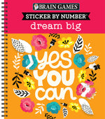 Book cover for Sticker by Number: Dream Big