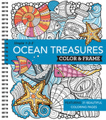 Book cover for Color & Frame - Ocean Treasures (Adult Coloring Book)