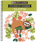 Book cover for Brain Games - Sticker by Number: Sloth