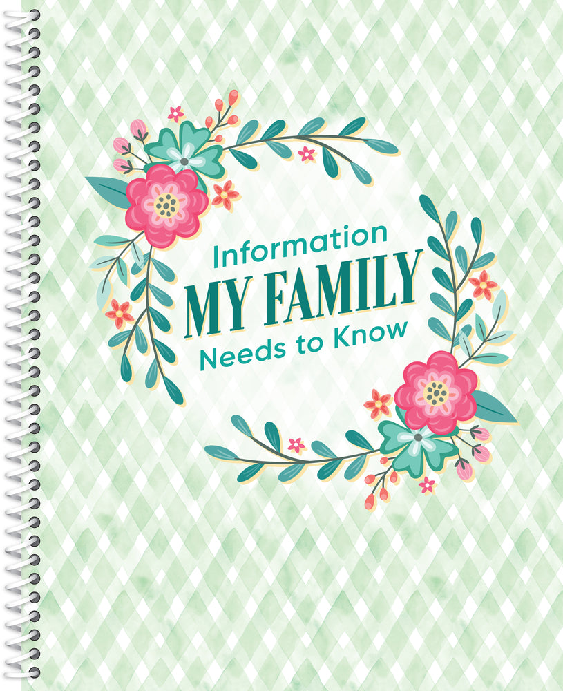 Book cover for Information My Family Needs to Know Organizer