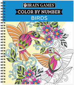 Book cover for Brain Games - Color by Number: Birds