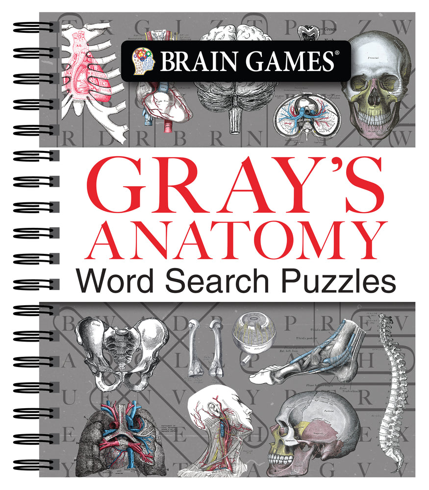Book cover for Brain Games - Gray's Anatomy Word Search Puzzles