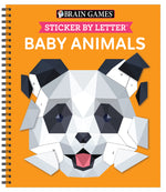Book cover for Brain Games - Sticker by Letter: Baby Animals