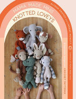 Book cover for Mama Made Minis Knotted Loveys: 16 Heirloom Amigurumi Crochet Patterns