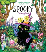 Book cover for Spooky Coloring Book: Creepy But Cute Illustrations for Your Inner Witch