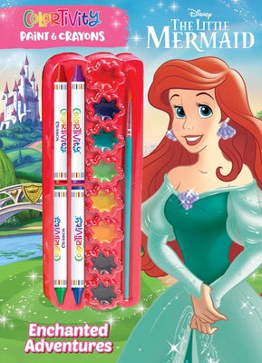 Book cover for Disney Little Mermaid: Enchanted Adventures: Colortivity Paint & Crayons
