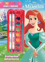 Book cover for Disney Little Mermaid: Enchanted Adventures: Colortivity Paint & Crayons