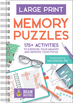 Book cover for Large Print Memory Puzzles