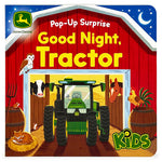 Book cover for John Deere Kids Pop-Up Surprise Good Night, Tractor