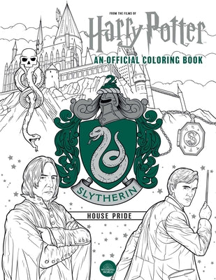 Book cover for Harry Potter: Slytherin House Pride: The Official Coloring Book: (Gifts Books for Harry Potter Fans, Adult Coloring Books)