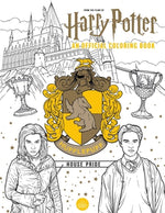 Book cover for Harry Potter: Hufflepuff House Pride: The Official Coloring Book: (Gifts Books for Harry Potter Fans, Adult Coloring Books)