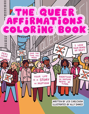 Book cover for The Queer Affirmations Coloring Book
