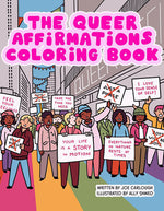 Book cover for The Queer Affirmations Coloring Book
