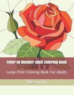 Book cover for Color By Number Adult Coloring Book: Large Print Coloring Book For Adults