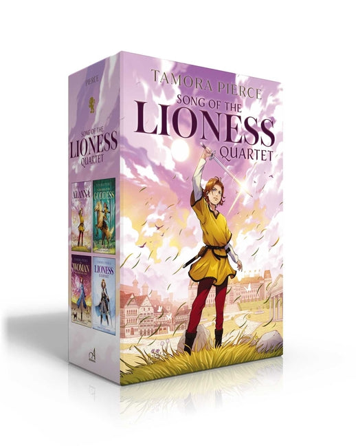 Book cover for Song of the Lioness Quartet (Boxed Set): Alanna; In the Hand of the Goddess; The Woman Who Rides Like a Man; Lioness Rampant