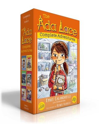 Book cover for The ADA Lace Complete Adventures (Boxed Set): ADA Lace, on the Case; ADA Lace Sees Red; ADA Lace, Take Me to Your Leader; ADA Lace and the Impossible