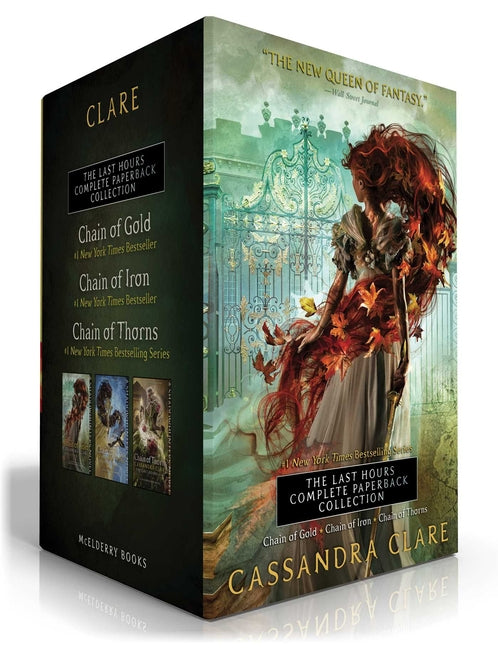 Book cover for The Last Hours Complete Paperback Collection (Boxed Set): Chain of Gold; Chain of Iron; Chain of Thorns