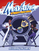 Book cover for Defending the Earth: A Max Axiom Super Scientist Adventure