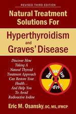 Book cover for Natural Treatment Solutions for Hyperthyroidism and Graves' Disease 3rd Edition