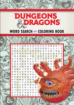 Book cover for Dungeons & Dragons Word Search and Coloring