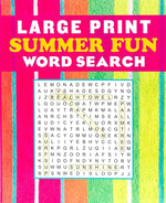 Book cover for Large Print Summer Fun Word Search
