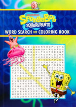 Book cover for Spongebob Squarepants Word Search and Coloring Book