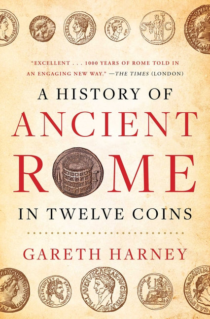 Book cover for History of Ancient Rome in Twelve Coins