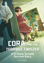Book cover for Cora and the Terrible Twister: A Tri-State Tornado Survival Story