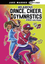 Book cover for Hilarious Dance, Cheer, and Gymnastics Jokes and Puns