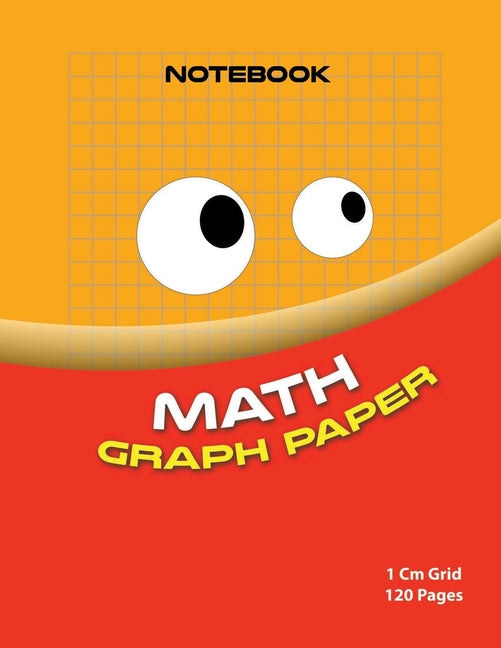Book cover for Math graph paper ( red edition ): 1cm size graph paper grid ( Color: Red 120 pages )