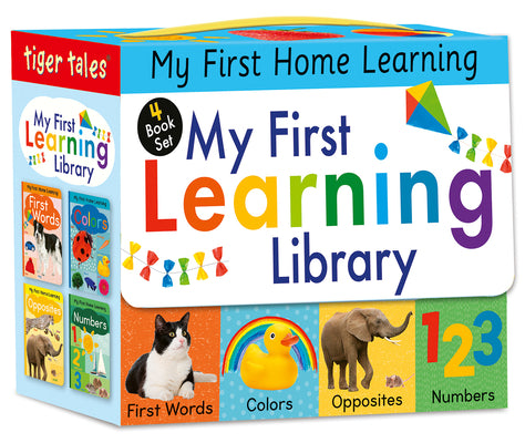 Book cover for My First Learning Library 4-Book Boxed Set: Includes First Words, Colors, Opposites, and Numbers