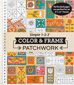 Book cover for Color & Frame - Patchwork (Adult Coloring Book)