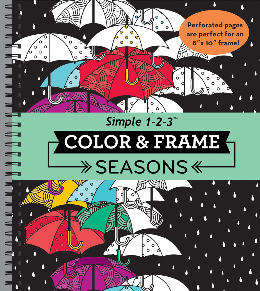 Book cover for Color & Frame - Seasons (Adult Coloring Book)