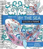 Book cover for Color & Frame - By the Sea (Adult Coloring Book)