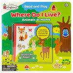 Book cover for Where Do I Live? (Colorforms): Animals at Home