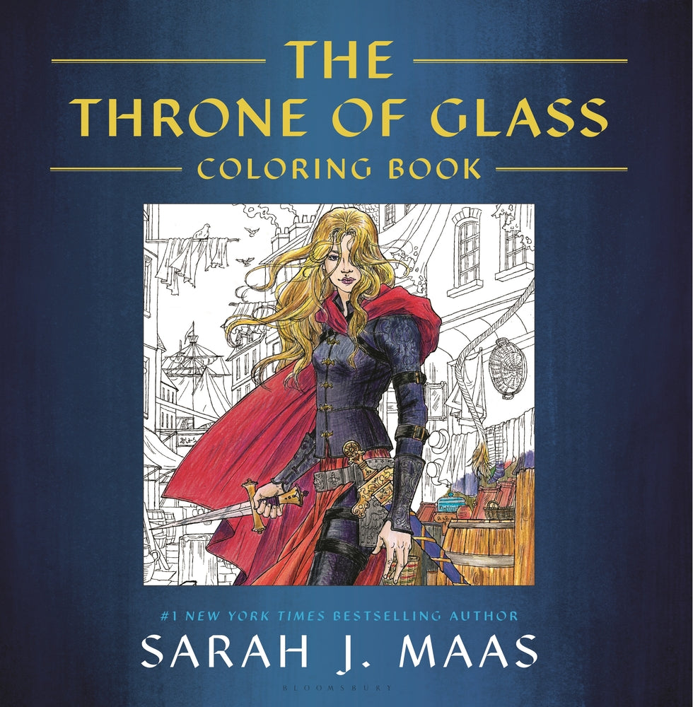 Book cover for The Throne of Glass Coloring Book