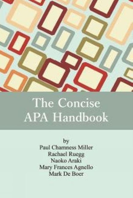 Book cover for The Concise APA Handbook