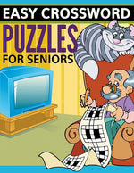 Book cover for Easy Crossword Puzzles For Seniors: Super Fun Edition