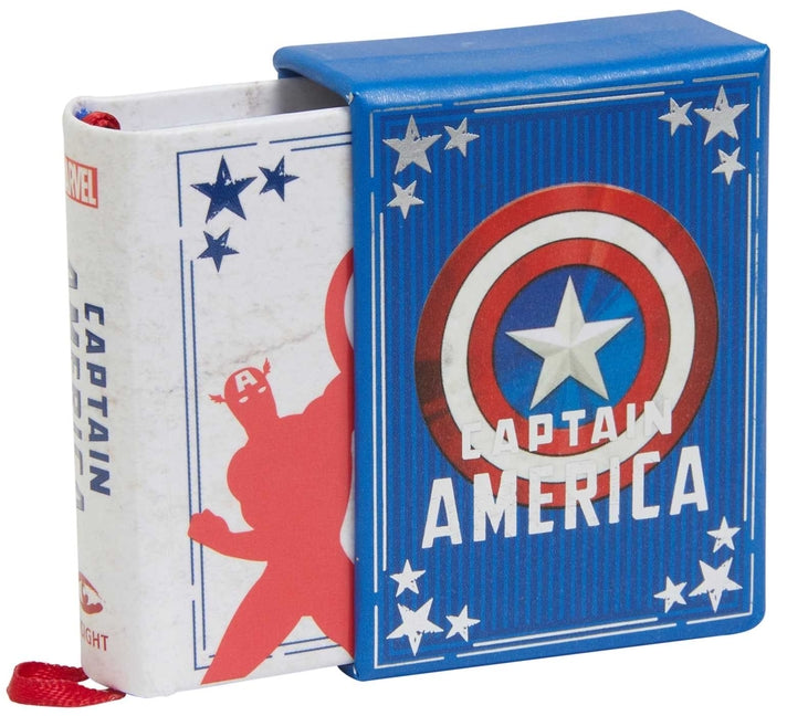 Book cover for Marvel Comics: Captain America (Tiny Book): Inspirational Quotes from the First Avenger (Fits in the Palm of Your Hand, Stocking Stuffer, Novelty Geek