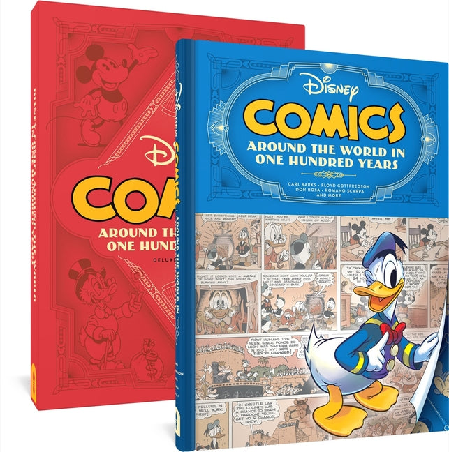 Book cover for Disney Comics: Around the World in One Hundred Years: Deluxe Edition