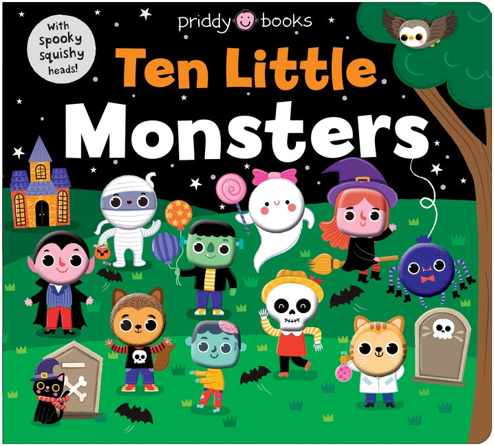 Book cover for Ten Little Monsters (Little Squishies)