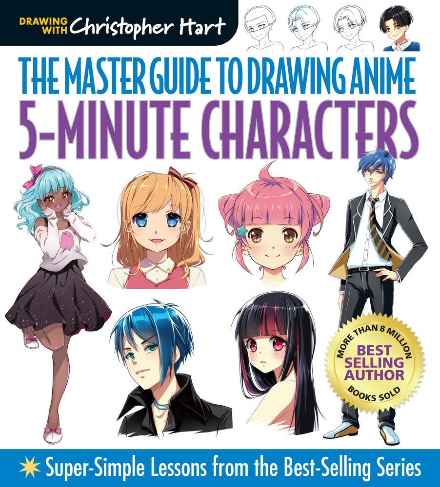 Book cover for Master Guide to Drawing Anime: 5-Minute Characters: Super-Simple Lessons from the Best-Selling Series