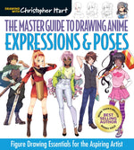 Book cover for Master Guide to Drawing Anime: Expressions & Poses: Figure Drawing Essentials for the Aspiring Artist