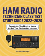 Book cover for Ham Radio Technician Class Test Study Guide 2022 - 2026: Everything You Need to Know to Get Your Technician License
